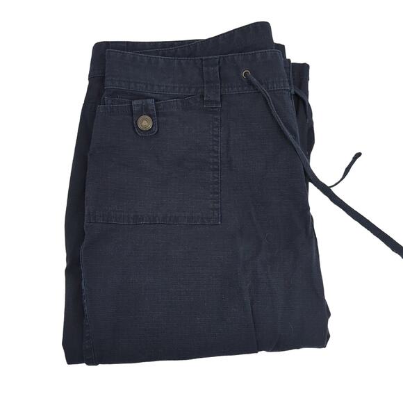 EUC Christopher & Banks Cotton Blend Capris Womens Size 12 Stretchy Pockets - Picture 1 of 8